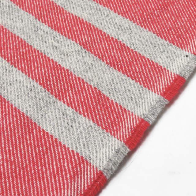 Faribault Woolen Mill ファリボルト ウーレンミル TRAPPER SCARF ウールボーダーマフラー レッド/グレー ストール mc67082 |  | 02