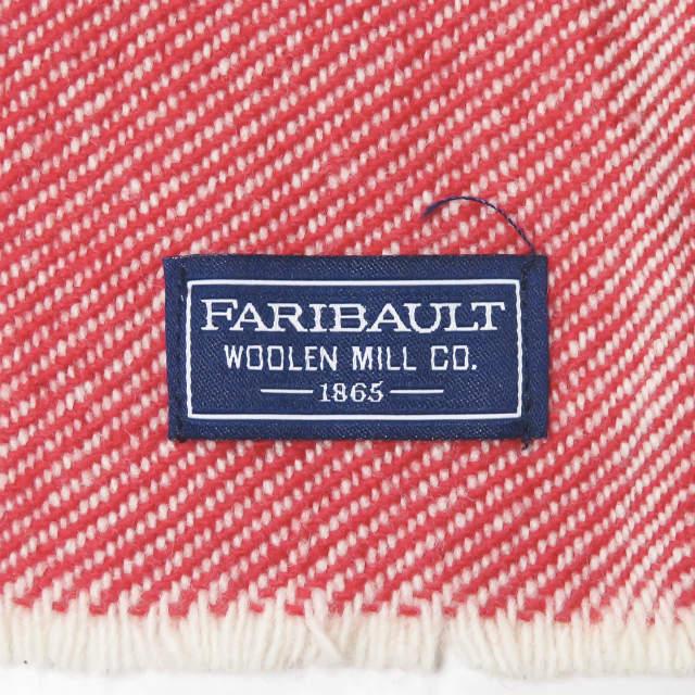 Faribault Woolen Mill ファリボルト ウーレンミル TRAPPER SCARF ウールボーダーマフラー レッド/グレー ストール mc67082 |  | 06