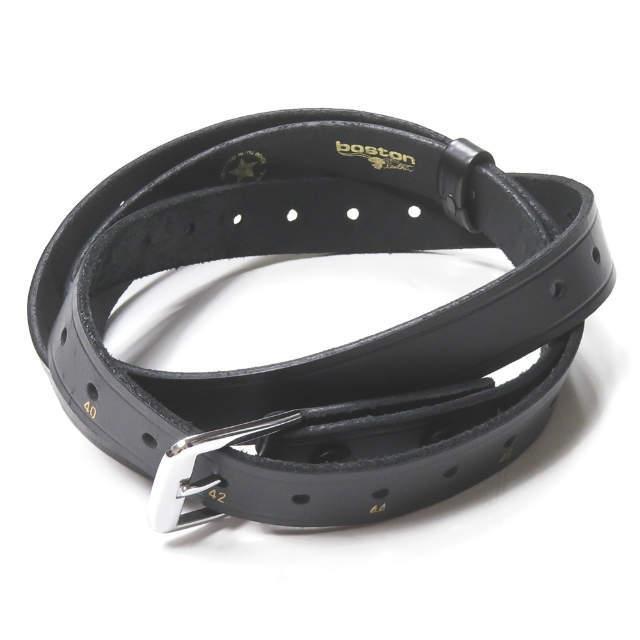【中古】ボストンレザー BOSTON LEATHER アメリカ製 Sizing Belt レザーサイジングベルト ONE SIZE ブラック MADE IN USA | 