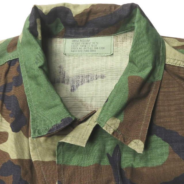 US ARMY Woodland Camo Camouflage BDU Shirt Jacket ウッドランドカモ リップストップ BDUジャケット 8415-01-184-1324 SMALL-REGULAR 米軍 ミリタリー |  | 03