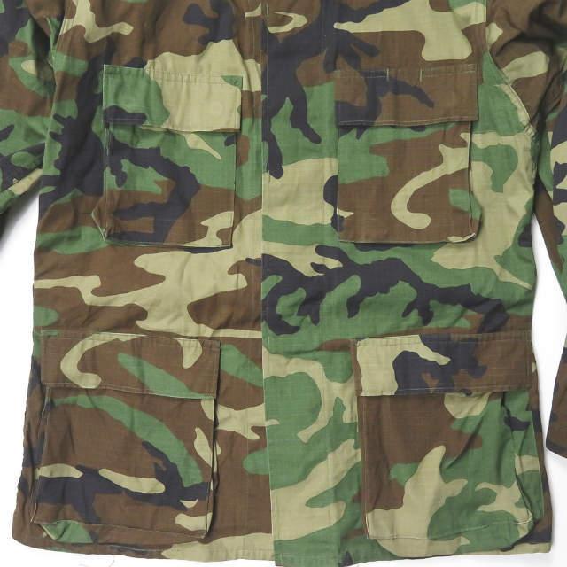 US ARMY Woodland Camo Camouflage BDU Shirt Jacket ウッドランドカモ リップストップ BDUジャケット 8415-01-184-1324 SMALL-REGULAR 米軍 ミリタリー |  | 04
