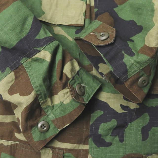 US ARMY Woodland Camo Camouflage BDU Shirt Jacket ウッドランドカモ リップストップ BDUジャケット 8415-01-184-1324 SMALL-REGULAR 米軍 ミリタリー |  | 07