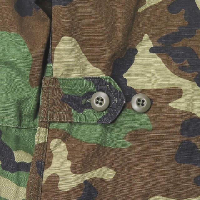 US ARMY Woodland Camo Camouflage BDU Shirt Jacket ウッドランドカモ リップストップ BDUジャケット 8415-01-184-1324 SMALL-REGULAR 米軍 ミリタリー |  | 08