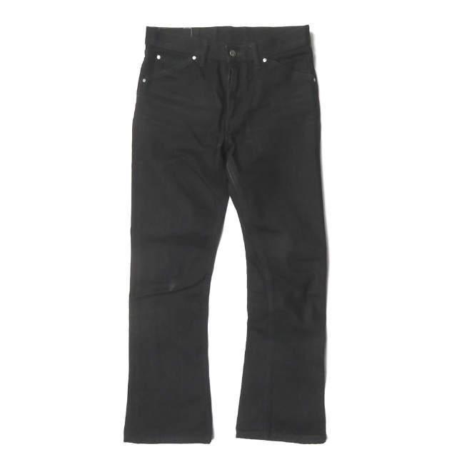 【中古】スタビライザー STABILIZER GNZ 日本製 lot. 0-04 FLARE フレアデニムパンツ W30 ブラック 5P ジップフライ ジーンズ ボトムス | 