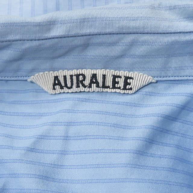 AURALEE オーラリー 19AW WASHED FINX TWILL BIG SHIRTS ウォッシュド