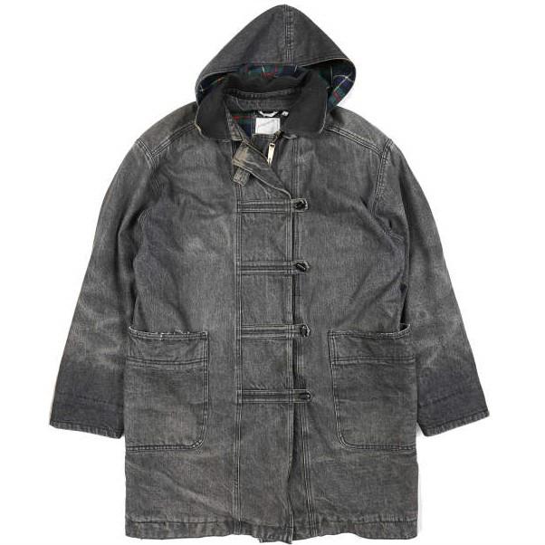 古着  Bridgewear ライナー付き デニムダッフルコート S グレー ヴィンテージ アウター mc67808 | 