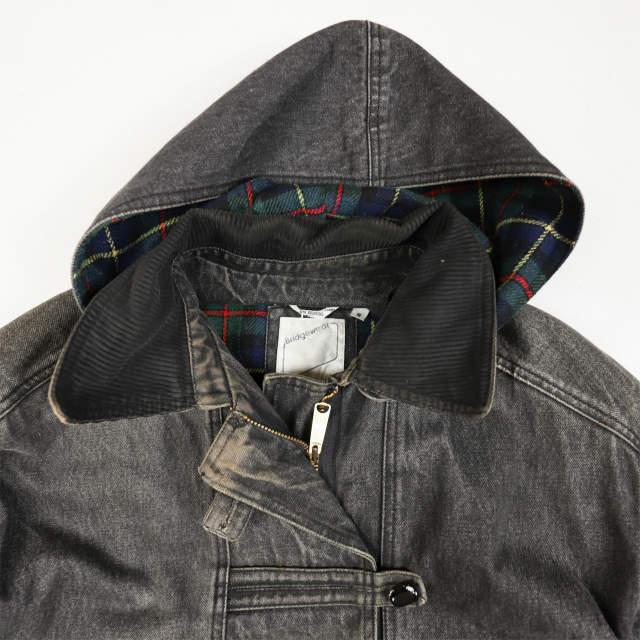 古着  Bridgewear ライナー付き デニムダッフルコート S グレー ヴィンテージ アウター mc67808 |  | 02