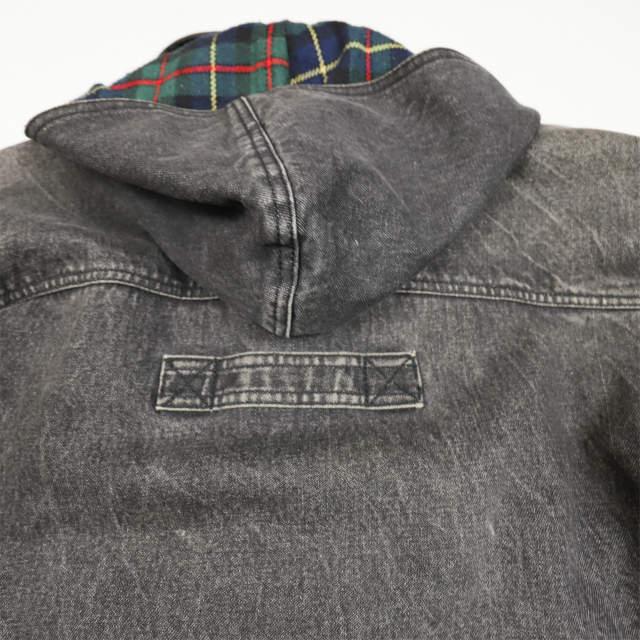 古着  Bridgewear ライナー付き デニムダッフルコート S グレー ヴィンテージ アウター mc67808 |  | 07