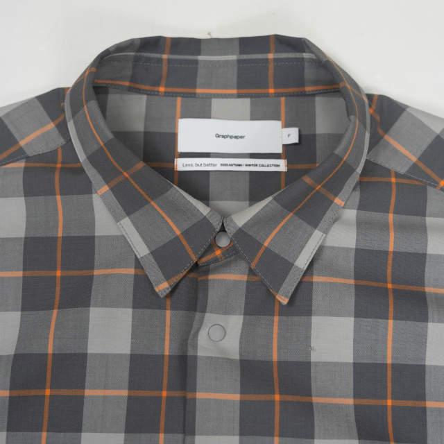 グラフペーパー　ウールチェックシャツ Graphpaper - グラフペーパー 25AW Wool Smooth Flannel