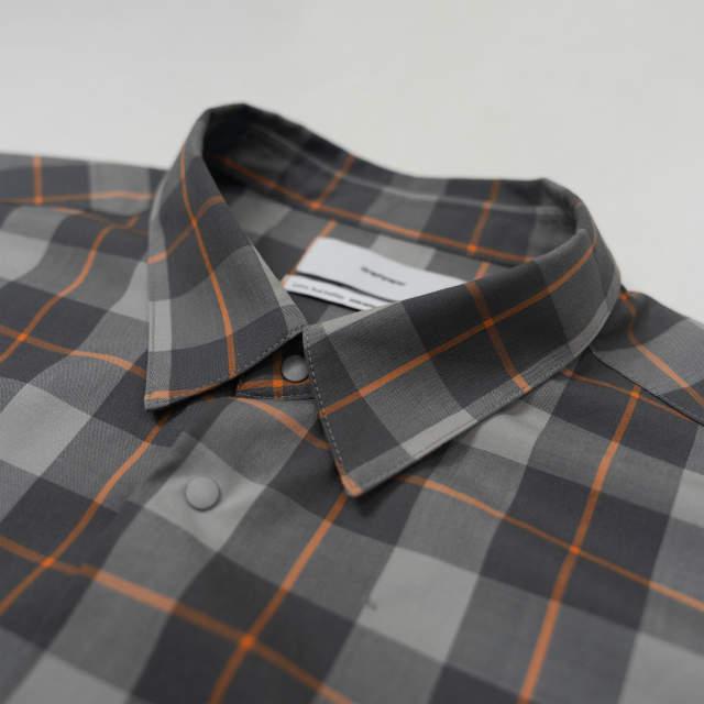 グラフペーパー　ウールチェックシャツ looponline_mc67866