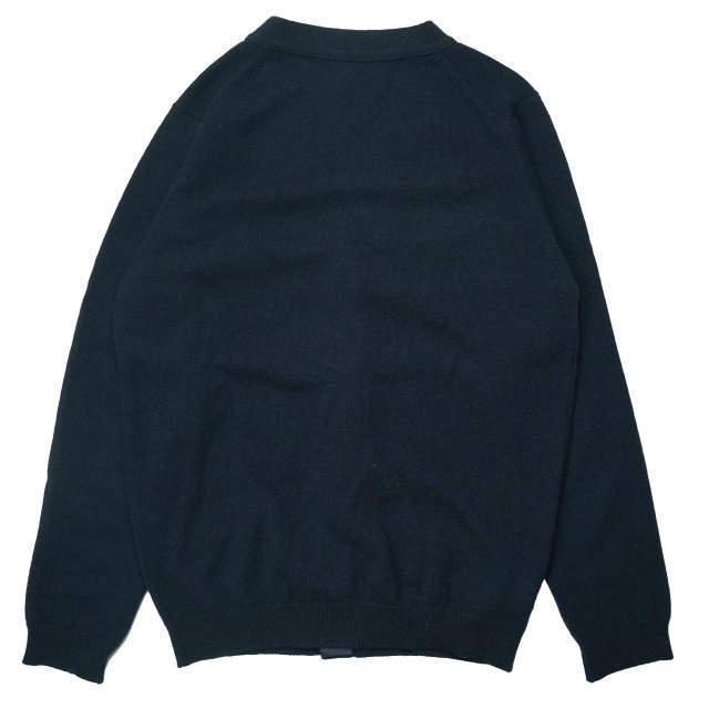 WILLIAM LOCKIE x BEAMS PLUS ウィリアムロッキー ビームス 別注 ウールVネックカーディガン 11-15-0416-048 38 ネイビー ニット mc67985 |  | 01