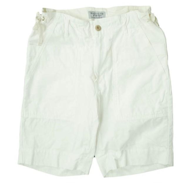 KENNETH FIELD ケネスフィールド 20SS CEREMONY 2 SHORTS - LIPSTOP＆HBT セレモニーショーツ S ホワイト ショートパンツ mc68074 | 