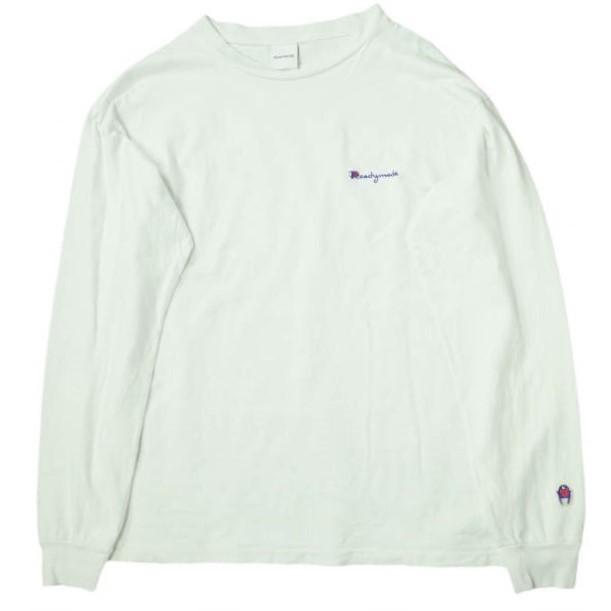 READYMADE レディメイド 21AW 日本製 PIONCHAM L/S T-SHIRT ロゴ刺繍 