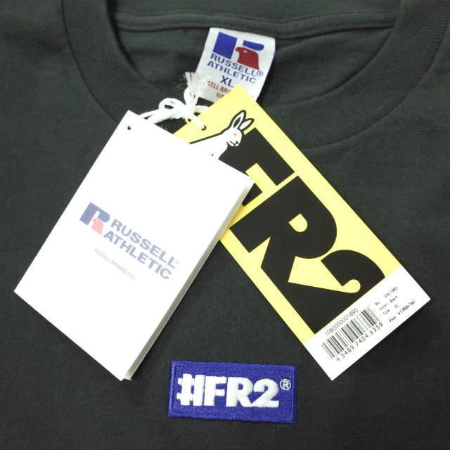 雑誌で紹介された RUSSELL ATHLETIC 黒 ブラック Tシャツ #FR2 × Tシャツ/カットソー(半袖/袖なし)