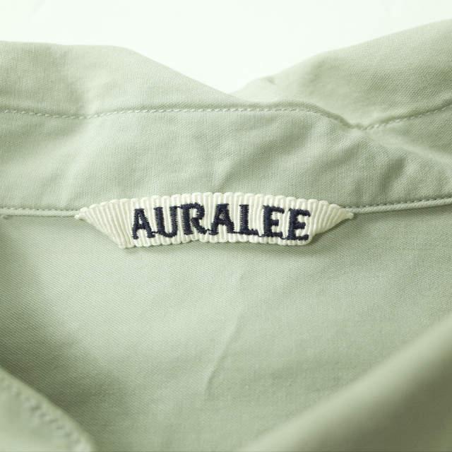 AURALEE オーラリー 20SS WASHED FINX TWILL BIG SHIRTS ウォッシュド