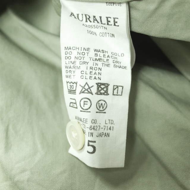 AURALEE オーラリー 20SS WASHED FINX TWILL BIG SHIRTS AURALEE オーラリー 20SS WASHED FINX TWILL BIG SHIRTS