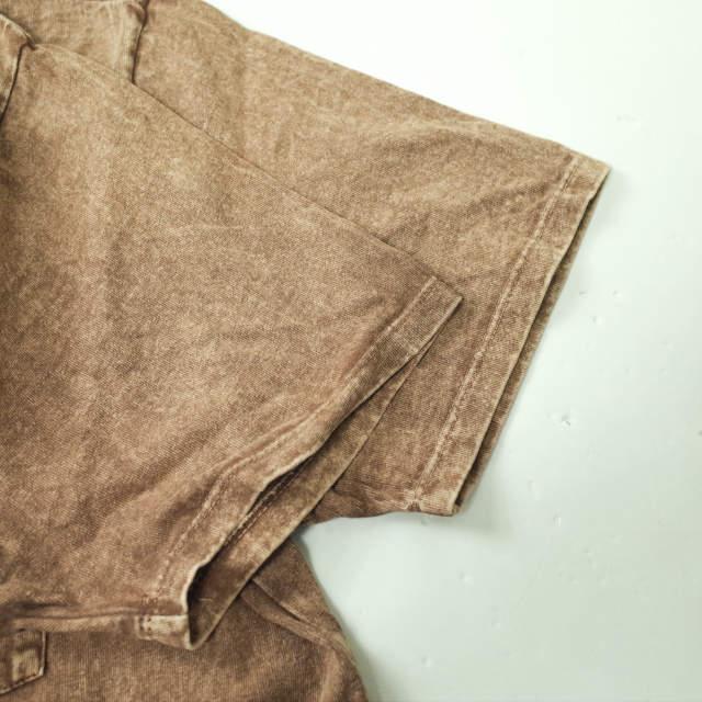 LES TIEN レスティエン アメリカ製 WASH CLASSIC POCKET TEE ウォッシュ加工クラシックポケットTシャツ L ブラウン 半袖 トップス mc68166 |  | 04