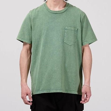 LES TIEN レスティエン アメリカ製 WASH CLASSIC POCKET TEE ウォッシュ加工クラシックポケットTシャツ L ALOE STONE グリーン mc68167 |  | 07