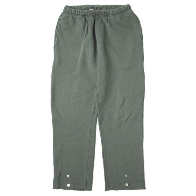 LES TIEN レスティエン アメリカ製 SNAP FRONT PANT スナップフロント スウェットパンツ S グレー イージー ボトムス mc68169 | 