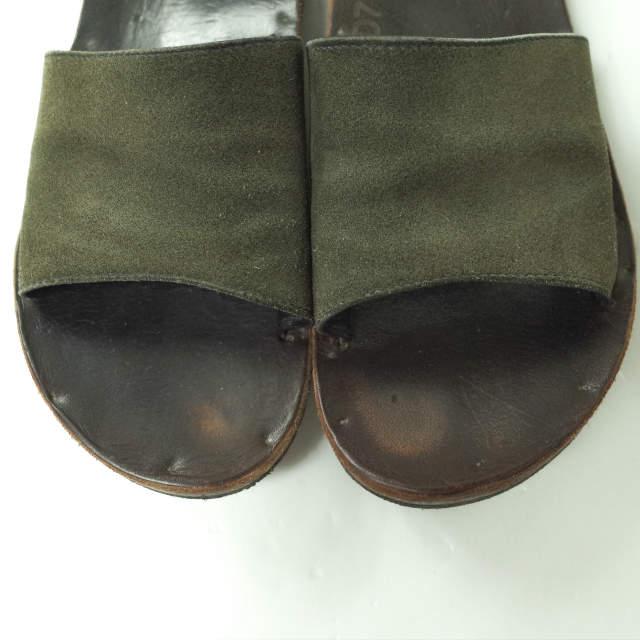 JUTTA NEUMANN x doo-bop ユッタニューマン ドゥーバップ 別注 SIMONE シモーネ ヌバックレザーサンダル D7(25cm) ダークグリーン mc68175 |  | 04