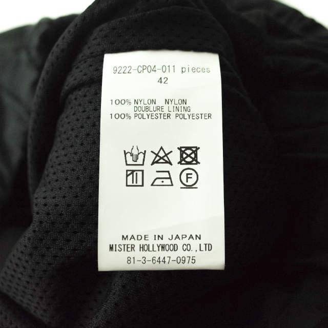 新品 N.HOOLYWOOD TPES エヌハリウッド 22AW WIDE TAPERED TROUSERS ワイドテーパードパンツ 9222-CP04-011 pieces 42(XL) BLACK mc68204 CP04 pieces XL BLACK 新品 HOOLYWOOD TPES エヌハリウッド 22AW WIDE TAPERED TROUSERS ワイドテーパードパンツ mc68204