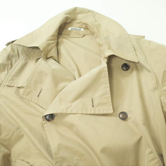 AURALEE オーラリー 20SS FINX POLYESTER BIG TRENCH COAT フィンクスポリエステル ビッグトレンチコート A20SC01FP 3 BEIGE mc68231 |  | 02