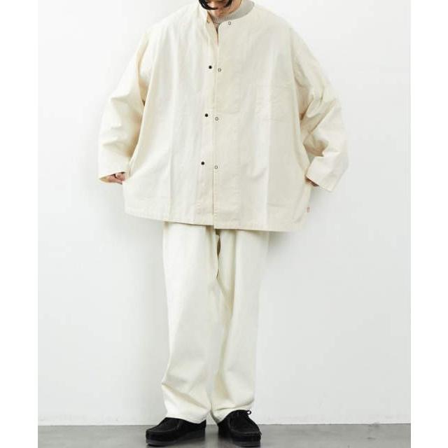 HINSON x FREAK'S STORE ヒンソン 22SS 別注 ドットボタンノーカラー