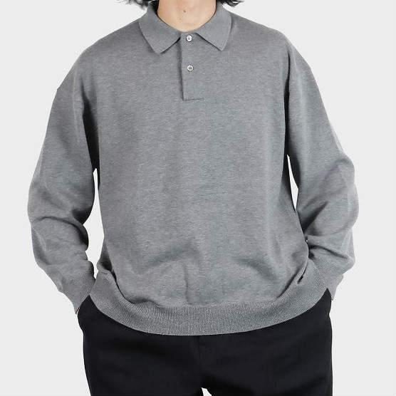 Graphpaper グラフペーパー 21SS Suvin Oversized L/S Polo Graphpaper グラフペーパー 21SS Suvin Oversized L/S Polo
