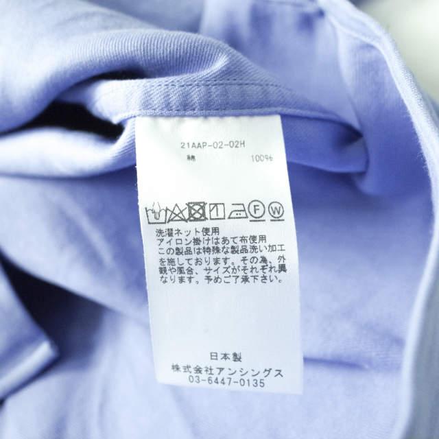 A.PRESSE アプレッセ 21AW 日本製 BD Shirt 100/2スーヒマコットン 二