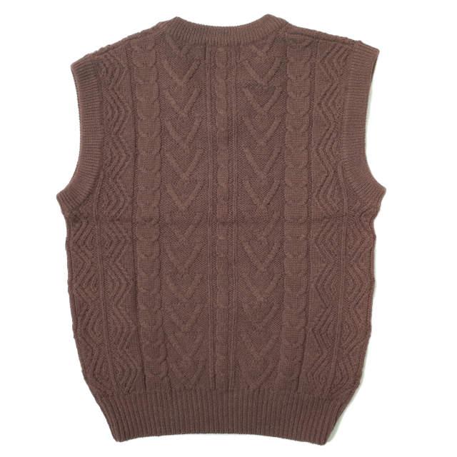 RRL ダブルアールエル CABLE KNIT VEST ケーブルニットベスト M RRL ダブルアールエル CABLE KNIT VEST ケーブルニットベスト M