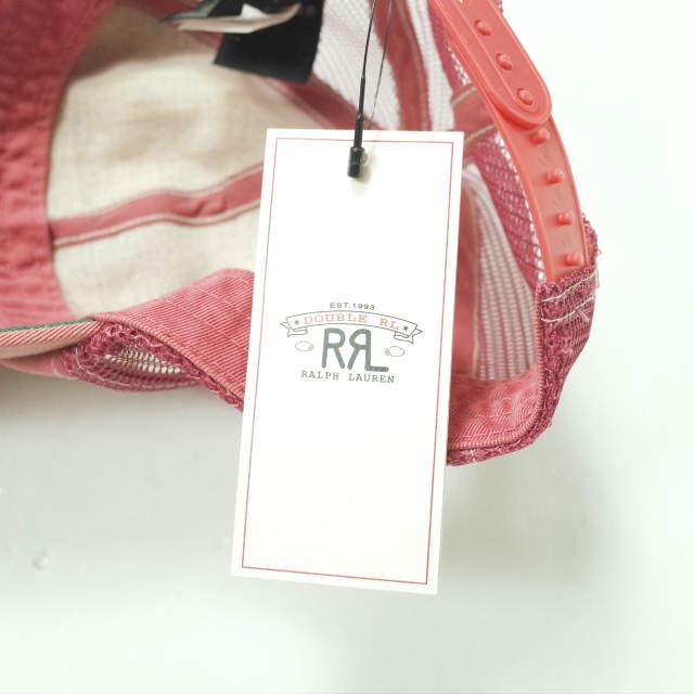 RRL ダブルアールエル コットンキャップ スナップバック フリーサイズ 新品 RRL ダブルアールエル TRUCK CAP ダメージ加工 トラッカー