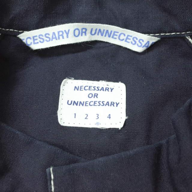 Necessary or unnecessary ネセサリーオアアンネセサリー STAND COLLAR WORK JACKET スタンドカラーワークジャケット 3 NAVY NOUN mc68426 |  | 02