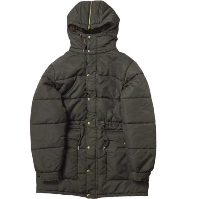 RRL ダブルアールエル 22AW コーテッドツイルパーカー S ダークブラウン Double RL ボアライナー フーデッド 中綿 ダウンコート mc68438 | 