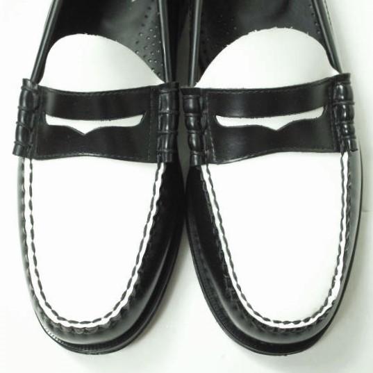 新品 G.H.BASS ジーエイチバス 23SS 11010H LARSON ツートーンペニーローファー US10(28cm) BLACK＆WHITE WEEJUNS コイン 革靴 mc68558 |  | 04