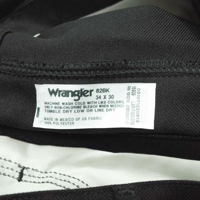 Wrangler ラングラー 82BK WRANCHER DRESS JEANS ランチャードレスパンツ 34 ブラック ポリエステル フレア