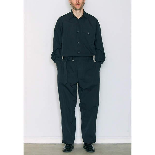 COMOLI コモリ 日本製 WOOL GABARDINE ALL IN ONE ウールギャバジン オールインワン N03-01007 3 BLACK  ジャンプスーツ ツナギ mc68578