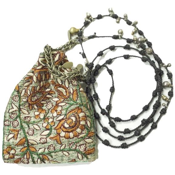 TWENTY SEVEN NINE 27/9 トゥウェンティーセブンナイン India Jacquard weave Charm Bag ジャガードチャームバッグ ネックレス mc68609 |  | 01