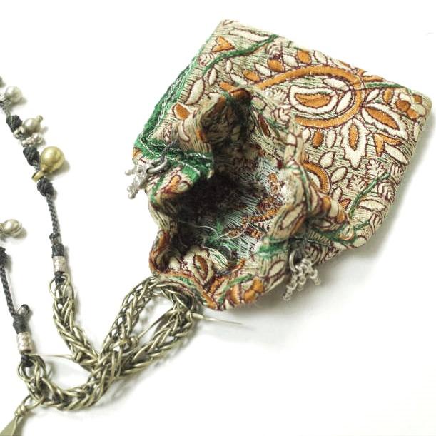 TWENTY SEVEN NINE 27/9 トゥウェンティーセブンナイン India Jacquard weave Charm Bag ジャガードチャームバッグ ネックレス mc68609 |  | 05