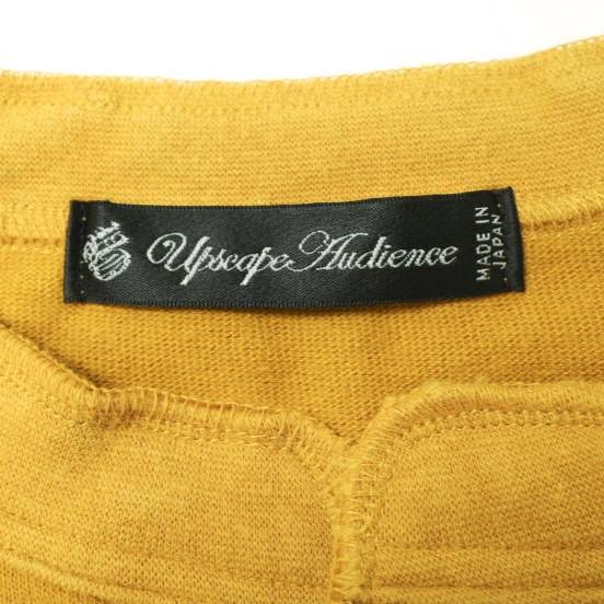 Upscape Audience 日本製 Basque10オンス(バスク天竺) フリーダムスリーブ1ボタンヘンリー9/S Tee MADE IN JAPAN AUD6045 M マスタード |  | 03