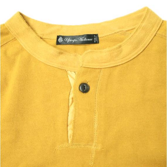 Upscape Audience 日本製 Basque10オンス(バスク天竺) フリーダムスリーブ1ボタンヘンリー9/S Tee MADE IN JAPAN AUD6045 M マスタード |  | 04