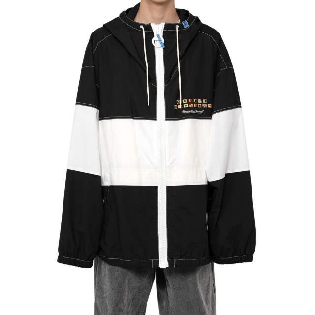 MAISON MIHARA YASUHIRO メゾン ミハラヤスヒロ 23AW Color Blocked Sports Jacket カラーブロックスポーツジャケット A11BL062 48 Black オーバーサイズ アウター【中古】【MAISON MIHARA YASUHIRO】 MAISON MIHARA YASUHIRO メゾン ミハラヤスヒロ 23AW Color Blocked