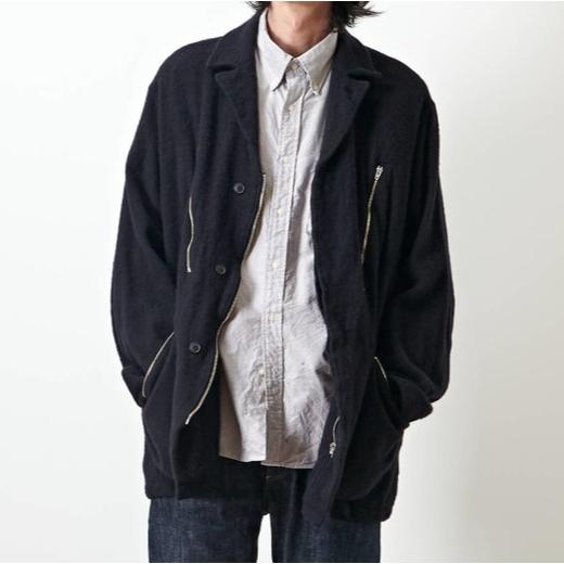 COMOLI コモリ 23AW 日本製 縮絨ウール ミリタリージャケット COMOLI コモリ 23AW 日本製 縮絨ウール ミリタリージャケット