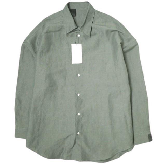 新品 N.HOOLYWOOD エヌハリウッド コンパイルライン 25SS SHIRT ウールリネン ビッグシルエットシャツ 2251-SH07-001 40 GRAY 定価36,300円 | 