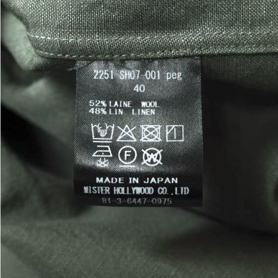 新品 N.HOOLYWOOD エヌハリウッド コンパイルライン 25SS SHIRT ウールリネン ビッグシルエットシャツ 2251-SH07-001 40 GRAY 定価36,300円 |  | 08