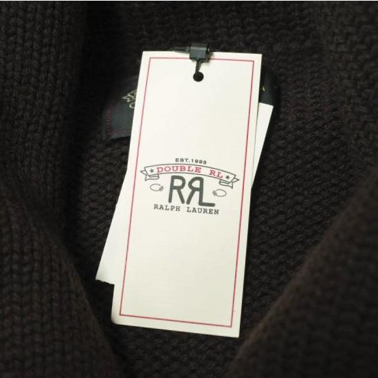 新品 RRL ダブルアールエル 25SS アップリケド ウールショールカラーカーディガン MNRRSWE16820181 S Brown Double RL ニット mc68674の画像