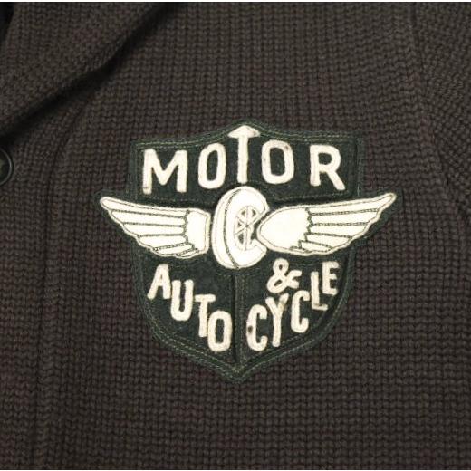 新品 RRL ダブルアールエル 25SS アップリケド ウールショールカラーカーディガン MNRRSWE16820181 S Brown Double RL ニット mc68674 |  | 05