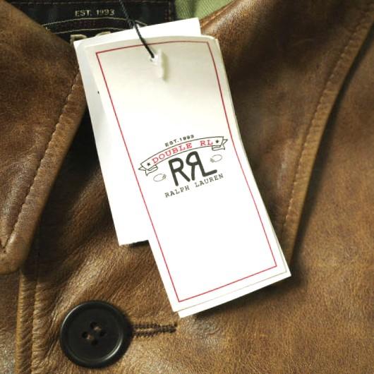新品 RRL ダブルアールエル BRADLEY LEATHER CAR COAT レザーカーコート MNRROTW12820116 M レザージャケット Double RL 定価374,000円 |  | 03