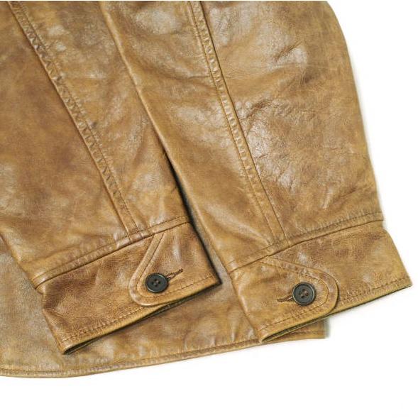 新品 RRL ダブルアールエル BRADLEY LEATHER CAR COAT レザーカーコート MNRROTW12820116 M レザージャケット Double RL 定価374,000円 |  | 06