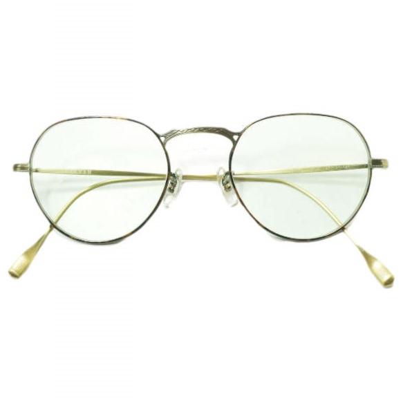 EYEVAN アイヴァン 日本製 FREED AG-C ボストンサングラス Antique Gold/Light Green(度入り) 47□20-145 眼鏡 メガネ mc68686 | 