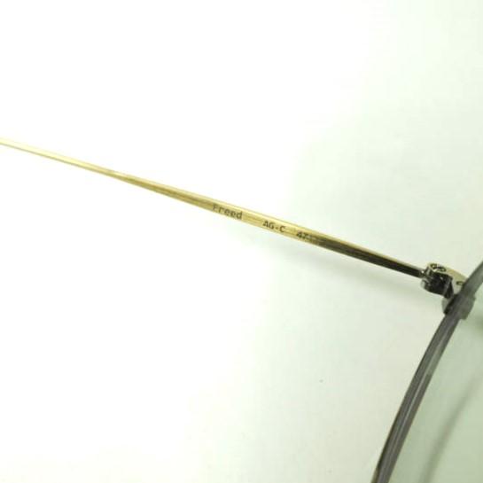 EYEVAN アイヴァン 日本製 FREED AG-C ボストンサングラス Antique Gold/Light Green(度入り) 47□20-145 眼鏡 メガネ mc68686 |  | 06